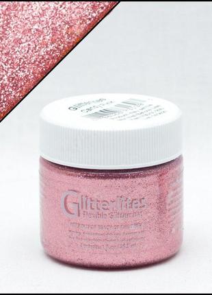 Фарба для шкіри angelus glitterlites candy pink (рожеві цукерки)