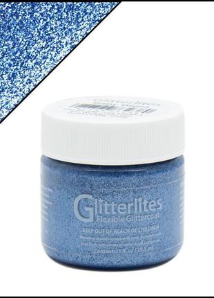 Фарба для шкіри angelus glitterlites baby blues (дитячий блюз)