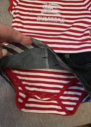 Боди с юбкой для девочки,burberry, оригинал! 2