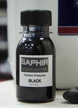 Барвник для шкіри та замші saphir (чорний)3 фото