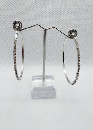 Сережки кільця, сережки кольца, 5 см8 фото
