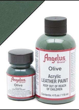 Фарба для шкіри angelus olive (оливковий)