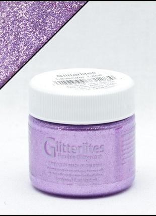 Краска для кожи angelus glitterlites lavender lace (лавандовое кружево)