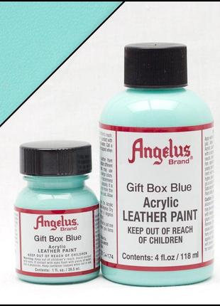 Фарба для шкіри angelus gift box blue