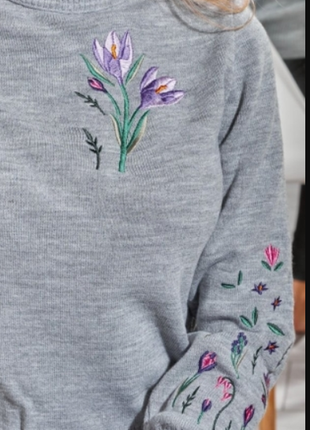 Красивый нежный женский свитер подснежники 3 цвета  hf-5040ан/hf-5038ан/hf-5036ан4 фото