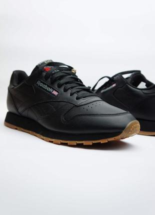 Кросівки reebok classic leather black оригінал2 фото