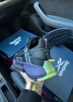 Чоловічі кросівки reebok zig kinetica edge black purple6 фото