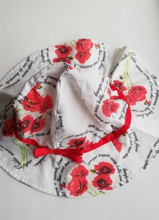 Панама, панамка принт маки, р. 50