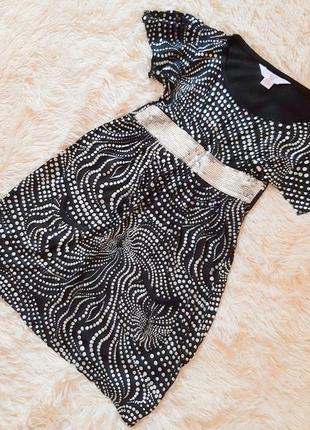 Красивое трикотажное платье с паетками от yd