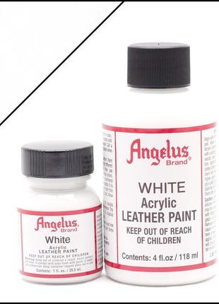 Краска для кожи angelus white (белый)
