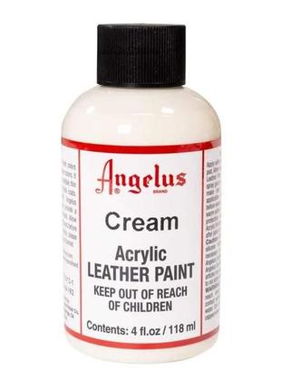 Фарба для шкіри angelus cream (кремовий)3 фото