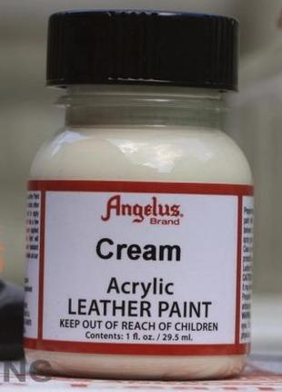 Фарба для шкіри angelus cream (кремовий)4 фото