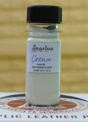Фарба для шкіри angelus cream (кремовий)5 фото