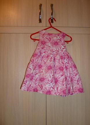 Maggie&zoe хлопчатое сукню на 12 міс , ріст 80 см