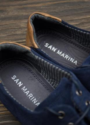 Чоловічі замшеві туфлі макасіни san marina р-415 фото