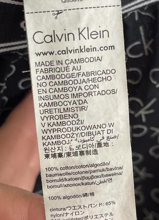 Пижамные монограммные брюки с лого на резинке calvin klein4 фото