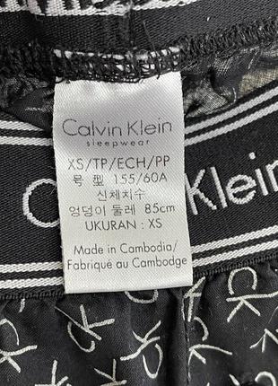 Піжамні монограмні брюки з лого на гумці calvin klein3 фото