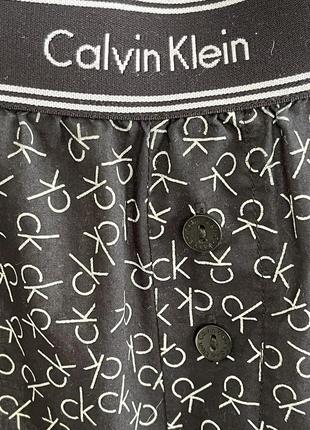 Піжамні монограмні брюки з лого на гумці calvin klein5 фото