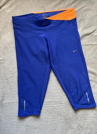 Яркие короткие лосины nike dri-fit1 фото