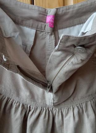 Фирменная вельветовая мини юбка paneapple евро 36 (s)4 фото