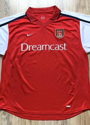 Мужская винтажная коллекционная футбольная джерси nike arsenal dreamcast 20002 фото