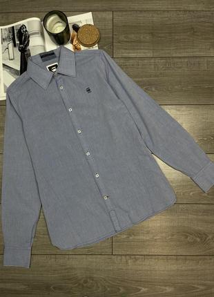 Фирменная стильная рубашка g-star raw rct new base shirt plus l/s
