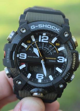 Мужские часы casio g-shock gg-b100-1a3 green mudmaster carbon core4 фото