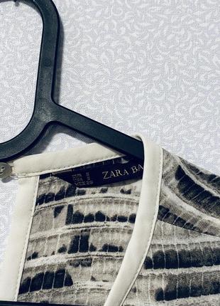Zara шифоновая блуза животный принт6 фото