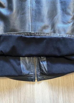 Куртка кожаная утеплённая authentic размер l8 фото