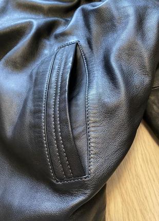 Куртка кожаная утеплённая authentic размер l6 фото