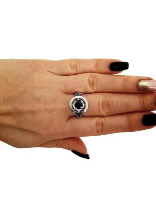 Серебряное кольцо 925 проба с кубическим цирконием2 фото