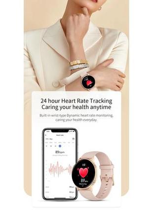 Жіночі сенсорні розумні смартгодинники smart watch sa35 чорні. фітнес-браслет трекер із тонометром2 фото