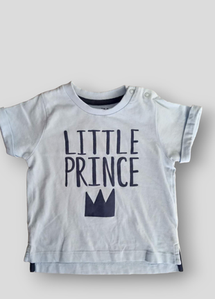Детская футболка с надписью принц летний одежда для новорожденных
