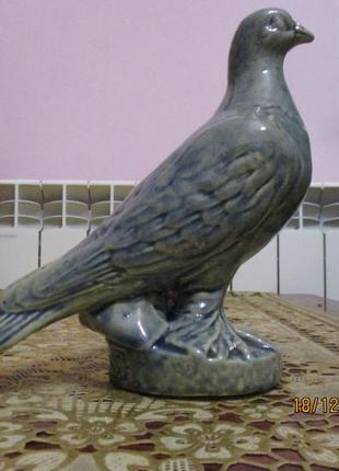 Авторская статуэтка голуб 19 века мтх старая гжель1 фото