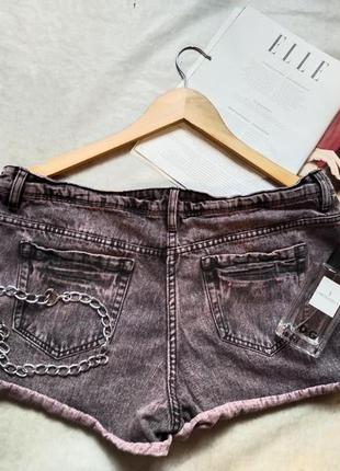 Женсике серые джинсовые шорты papaya4 фото