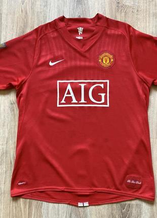 Мужская винтажная коллекционная футбольная джерси nike manchester united ronaldo 2007