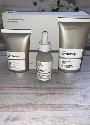 The  ordinary daily set squalane cleanser hyaluronic acid 2% , natural moisturiz