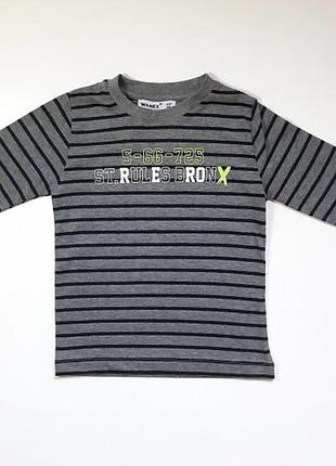 Світшот для хлопчика wanex полоска сірий 74-86