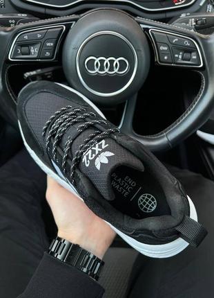 Мужские кроссовки adidas zx 22 boost black white / кроссовки мужское замшевое черно-белое адики/адидас7 фото