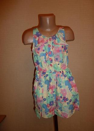 Marks&spencer хлопчатое платье на 6 лет рост 116 см