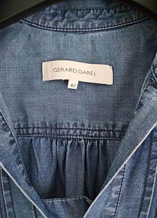 Стильное джинсовое платье рубашка,с кармашками,gerard darel, p. 38/4010 фото