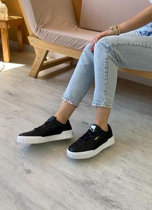 Модні жіночі кросівки puma basket cali(37-40) у чорному кольорі.7 фото