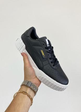 Модні жіночі кросівки puma basket cali(37-40) у чорному кольорі.1 фото