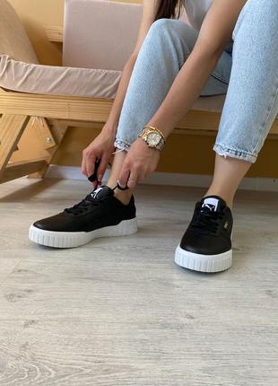 Модні жіночі кросівки puma basket cali(37-40) у чорному кольорі.6 фото