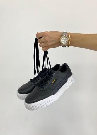 Модні жіночі кросівки puma basket cali(37-40) у чорному кольорі.2 фото