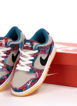 Мужские кроссовки nike parra dunk low sb abstract art 41-45