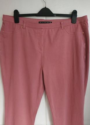 Стильні та ультракомфортні джинси-джеггінси next рожевого кольору4 фото