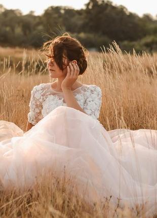 Свадебное платье (пудра)