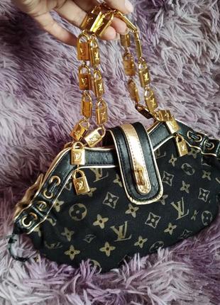 Винтажная сумочка louis vuitton mini на ремешке цепочке