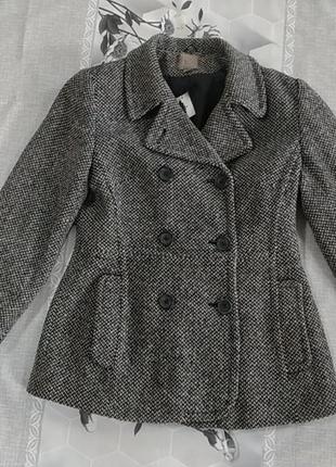 Полушерстяное пальто пиджак6 фото